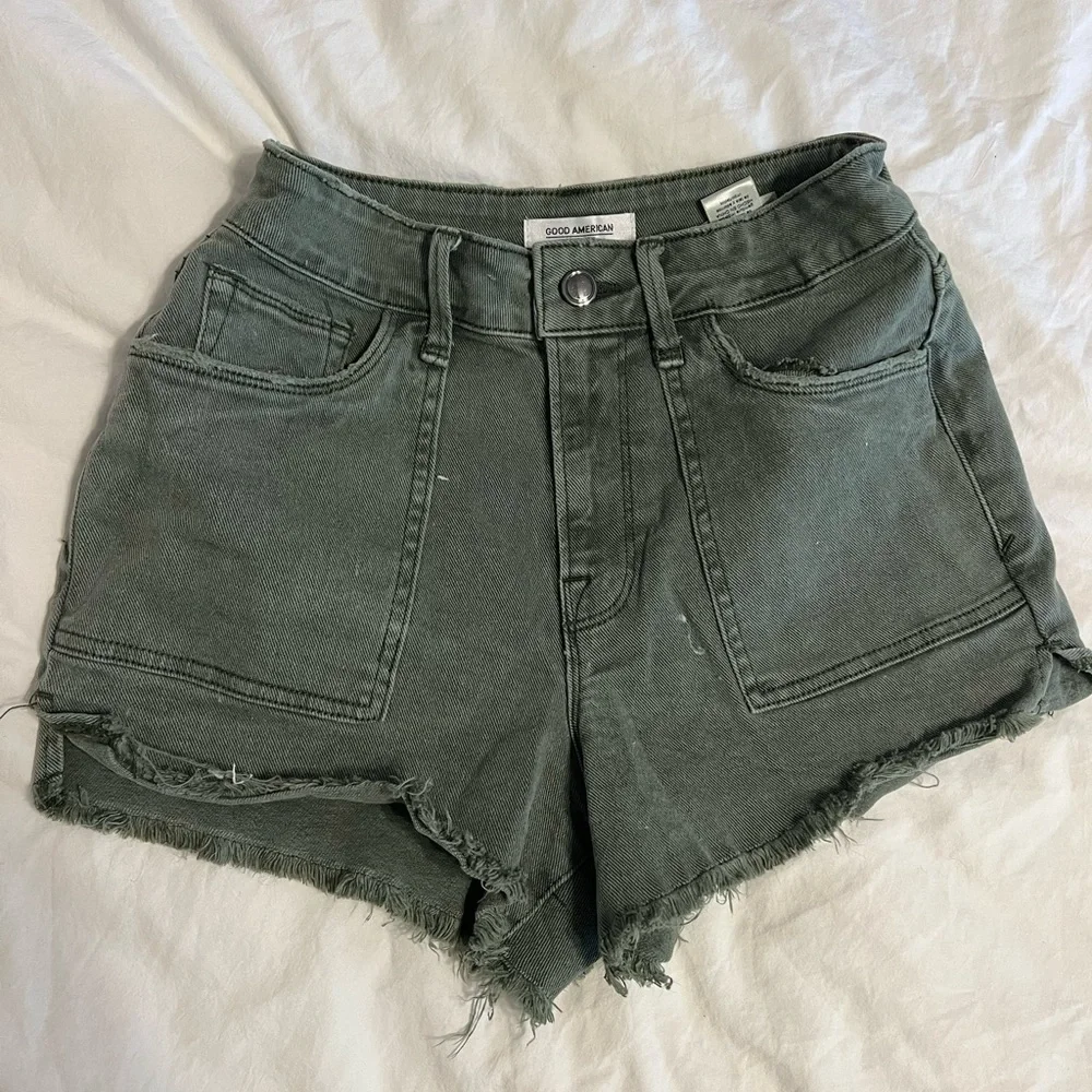 good american jean shorts